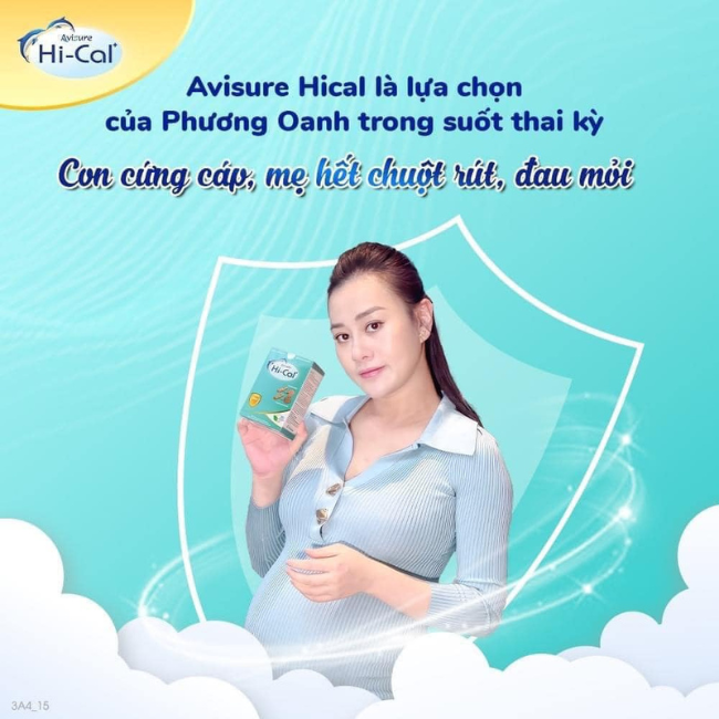 Diễn viên Phương Oanh đã chọn Avisure Hical bổ sung canxi cho cả thai kỳ