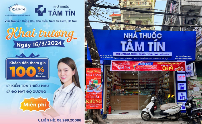 Chúc mừng nhà thuốc Tâm Tín khai trương chi nhánh mới