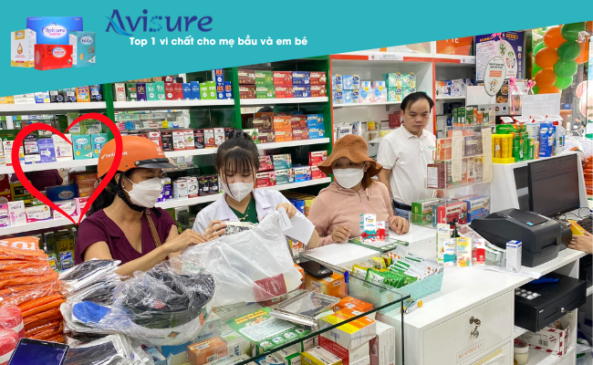 Mẹ bầu, mẹ bỉm dễ dàng tìm mua các sản phẩm Avisure tại hệ thống nhà thuốc Trung Sơn