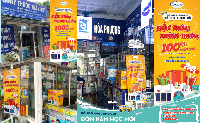 Điểm bán quầy thuốc nhà thuốc khuyến mại tại Thái Bình
