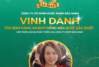  Trao thưởng TDV xuất sắc nhất tháng 3/2023 Dược Bảo Minh 