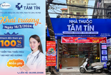 Nhãn hàng Avisure - CTCP Dược phẩm Bảo Minh đồng hành cùng Nhà Thuốc Tâm Tín